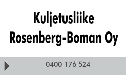Kuljetusliike Rosenberg-Boman Oy logo